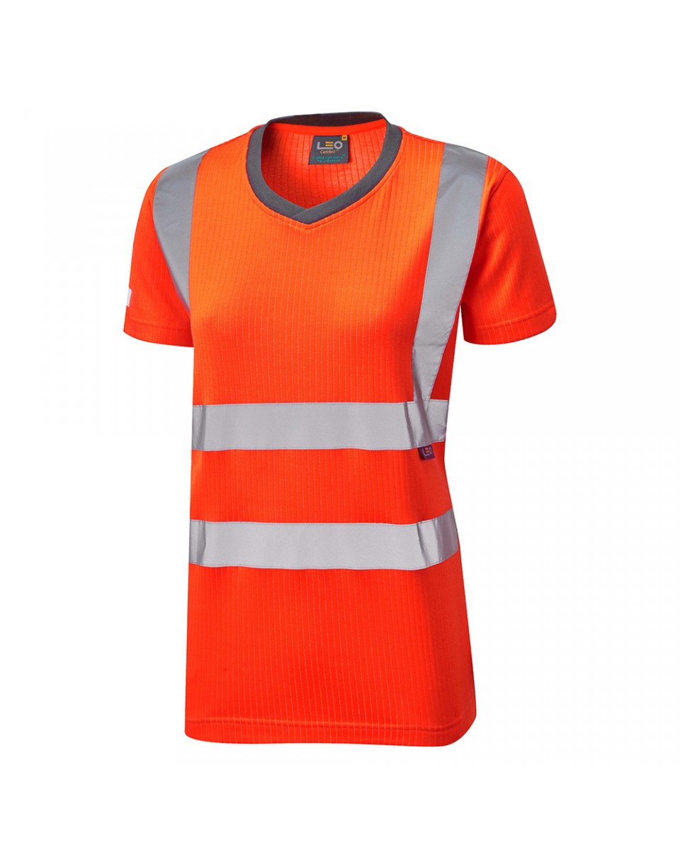 Iso 20471 Class 2 Comfort Ecoviz Pb Womens T Shirt Orange 